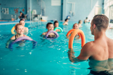 Symbolisches Bild Aquafitness Gruppe